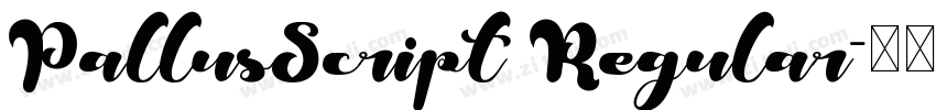 PallusScript Regular字体转换